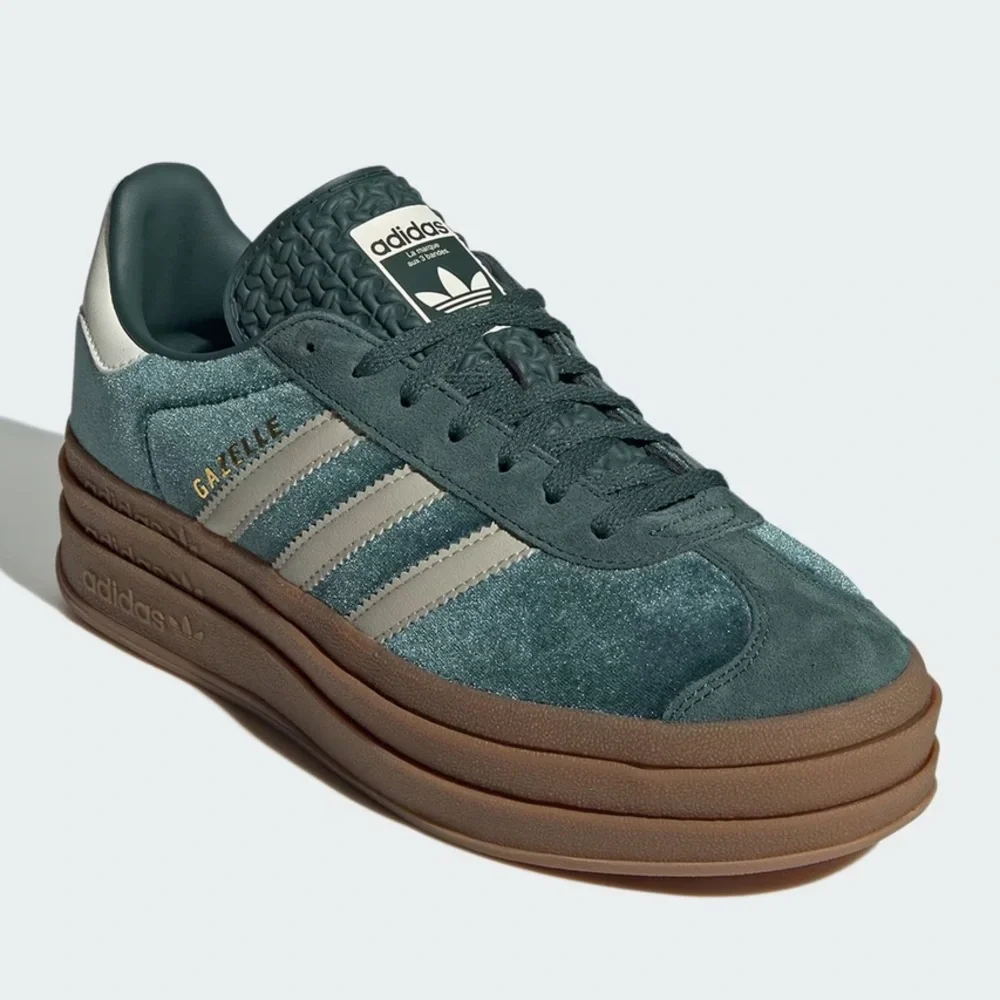 adidas Gazelle Bold Mineral Green - Picture 1 of 11